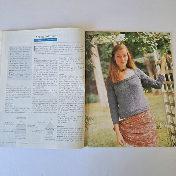 Interweave Knits Spring 2002 Magazine Featuring Knitting Patterns For Sweaters J - Picture 7 of 16